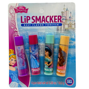 Lip Smacker DISNEY PRINCESS 4 Piece Lip Collection Best Flavor Forever